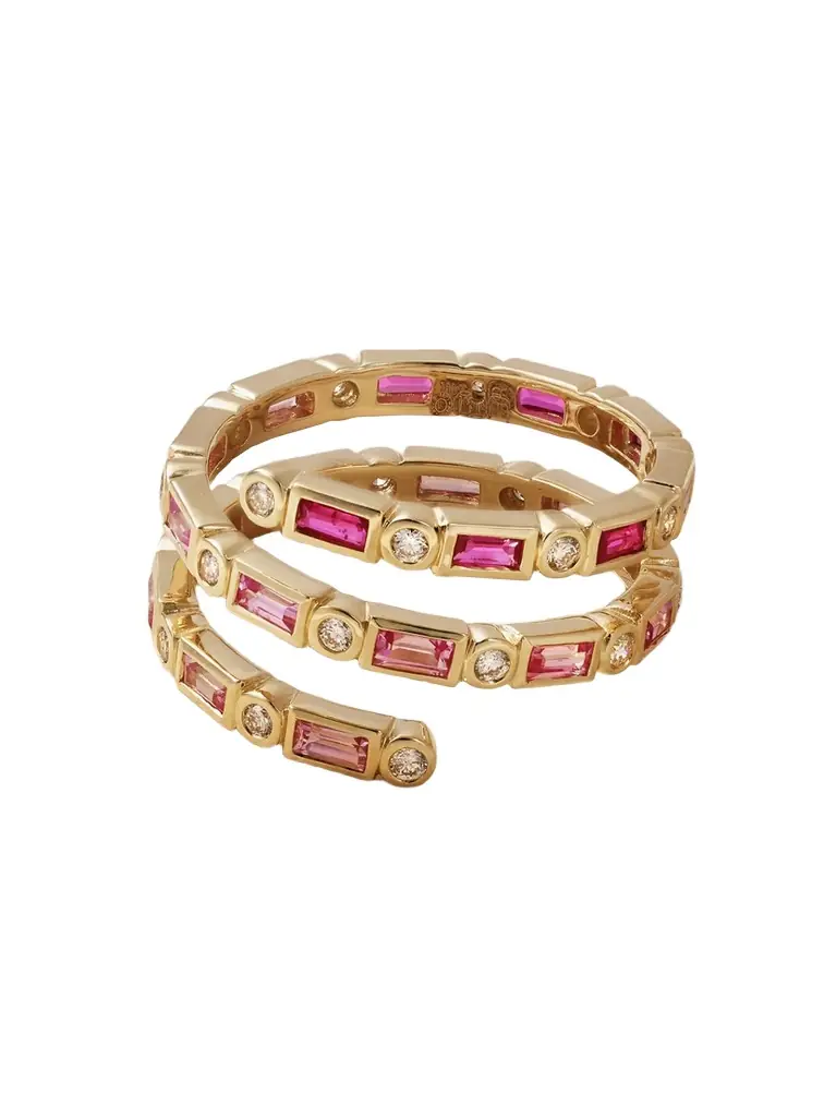 Sydney Evan 14-karat Gold, Sapphire And Diamond Ring