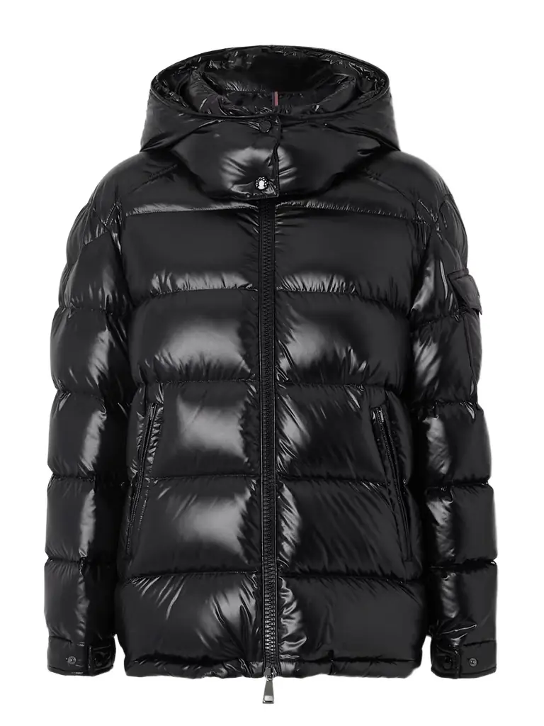Moncler Maire Hooded Quilted Glossed-shell Down Jacket