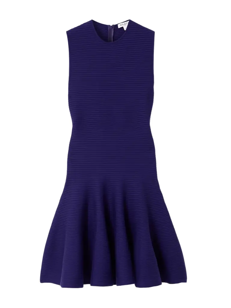 Alaïa Ribbed Wool-blend Mini Dress