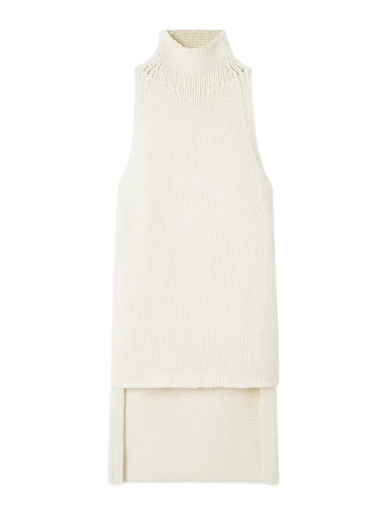 Alaïa Sleeveless Wool Turtleneck Sweater