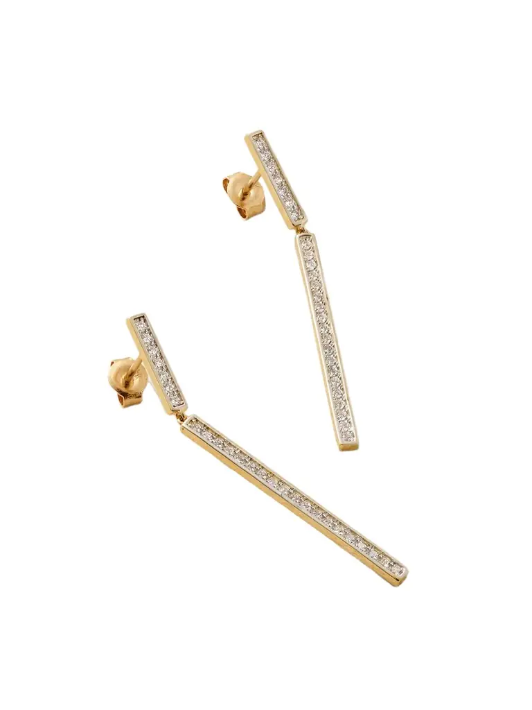 Mateo 14-karat Gold Diamond Earrings