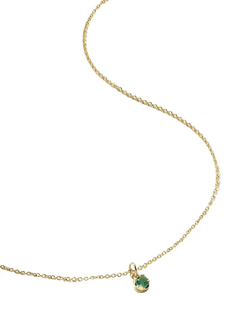 Jennifer Meyer 18-karat Gold Emerald Necklace