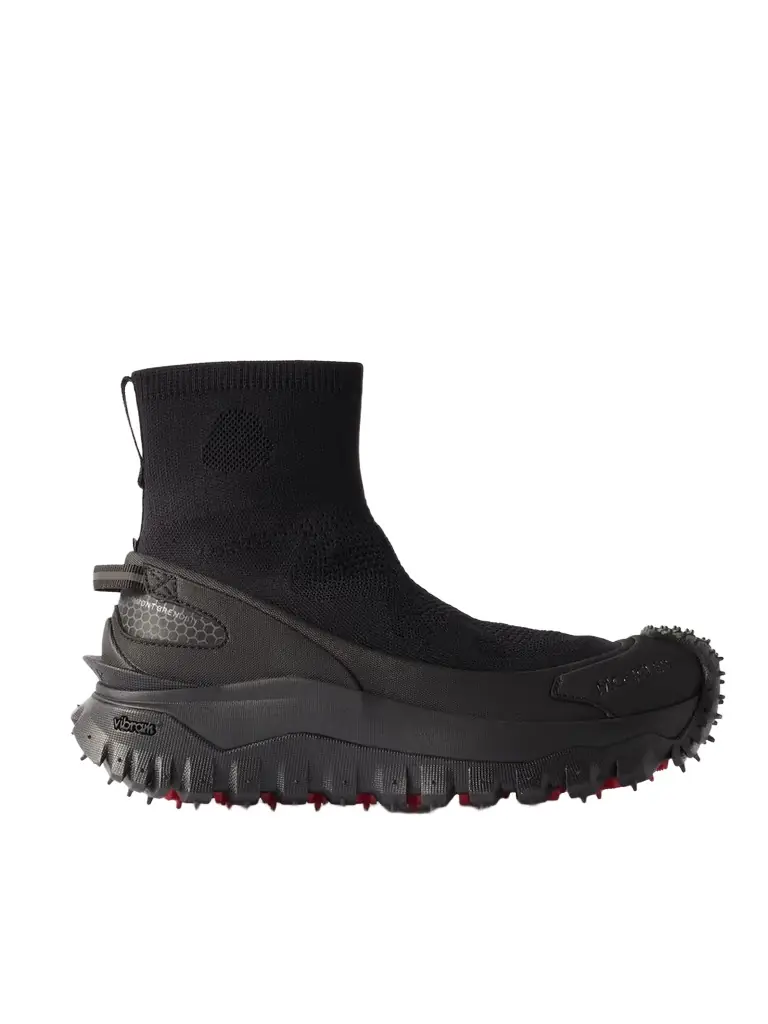 Moncler Trailgrip Rubber-trimmed Stretch-knit Sneakers
