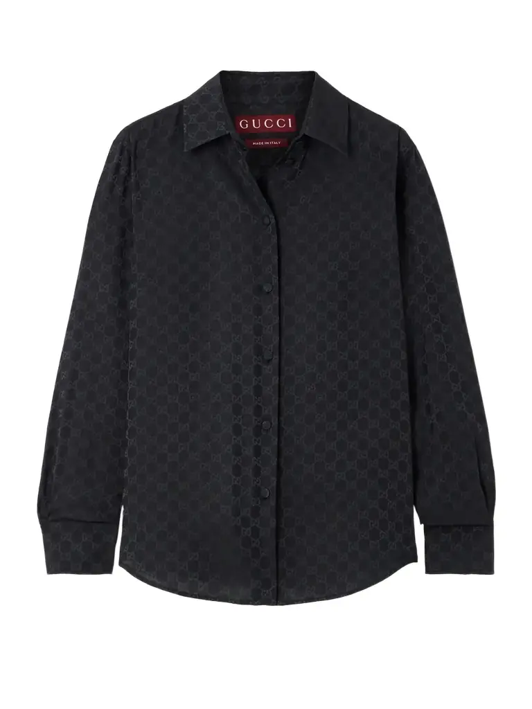 Gucci Silk-jacquard Shirt
