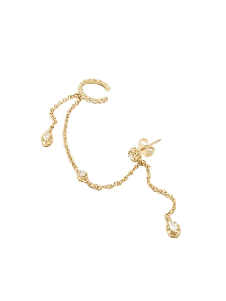 Jacquie Aiche Sophia 14-karat Gold Diamond Single Earring