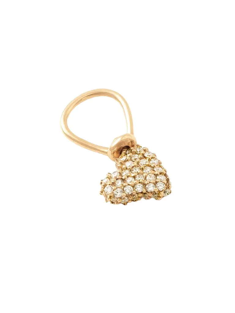 Marla Aaron Allstone Itty Bitty Heart 18-karat Gold Diamond Pendant