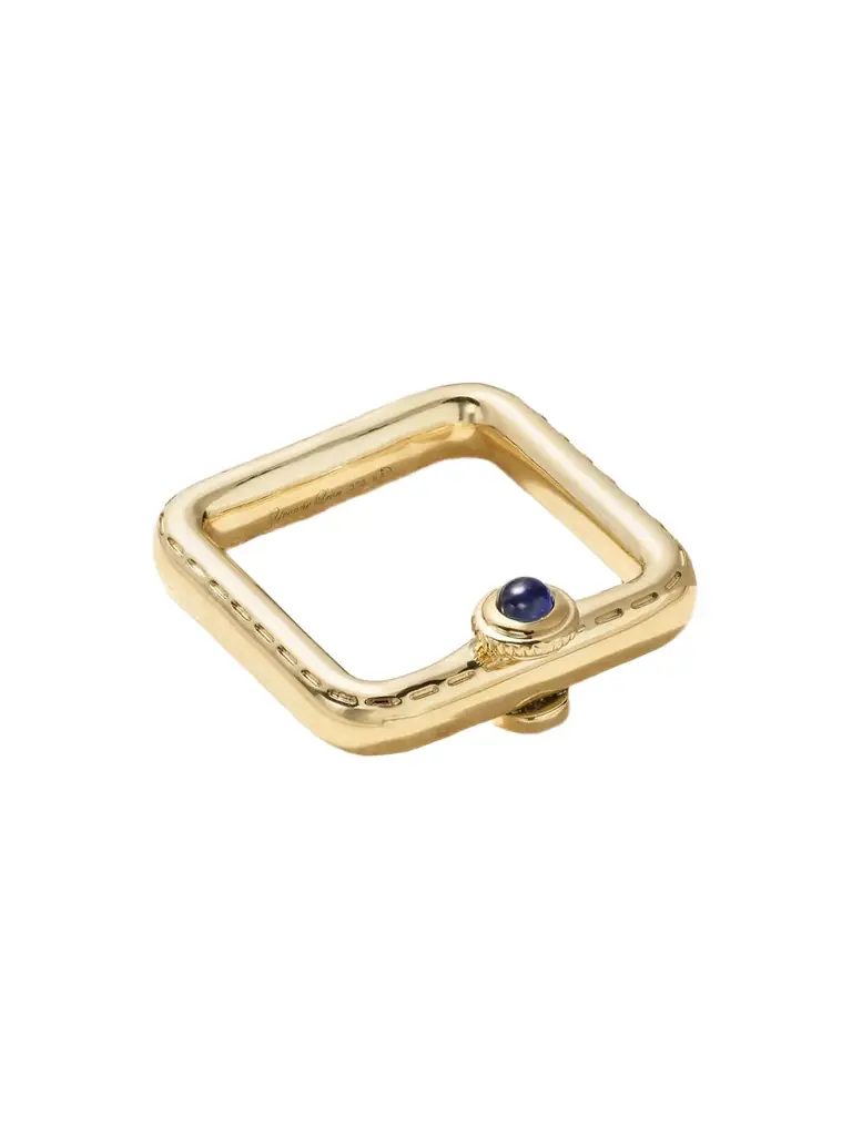 Yvonne Léon Bague Gousset 9-karat Gold, Sapphire And Diamond Ring