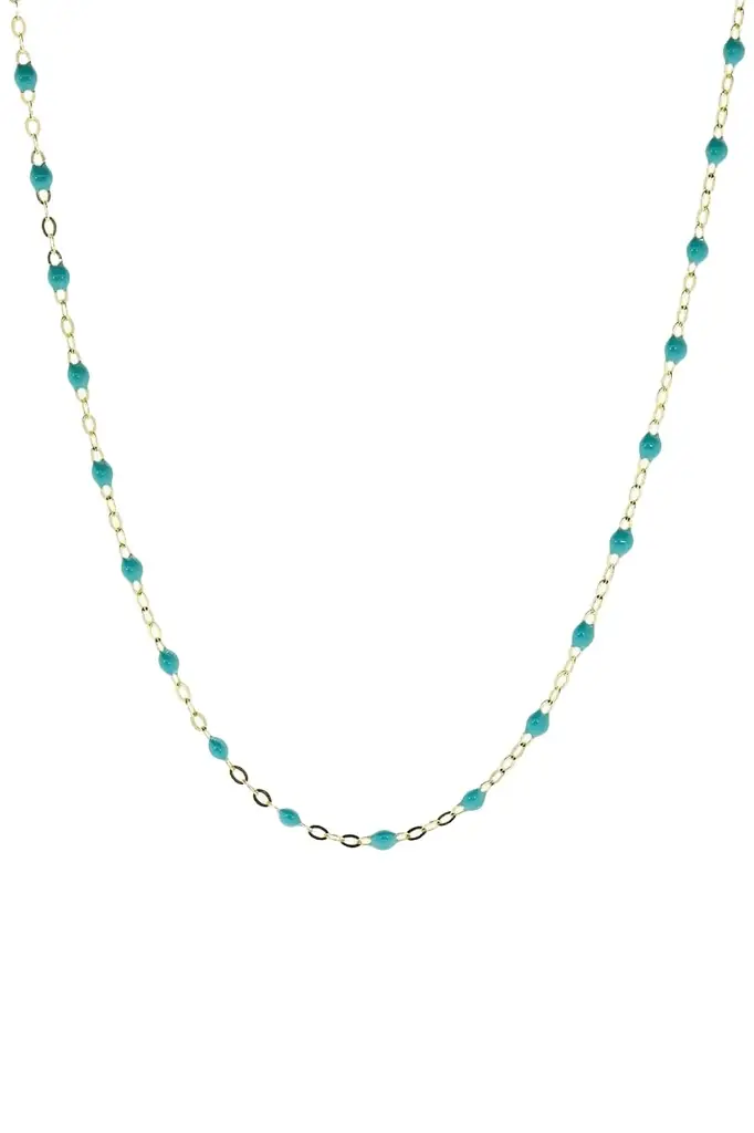 Gigi Clozeau Classic Gigi Necklace - 16.5in - Turquoise Green