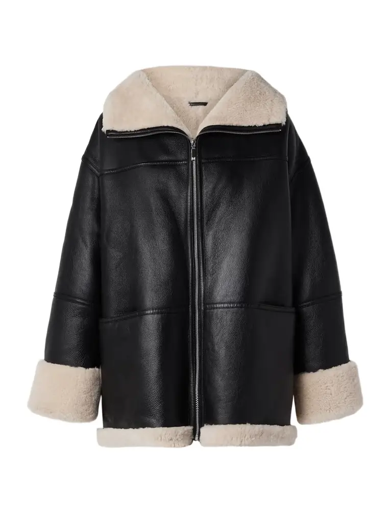 TOTEME Two-tone Shearling Jacket