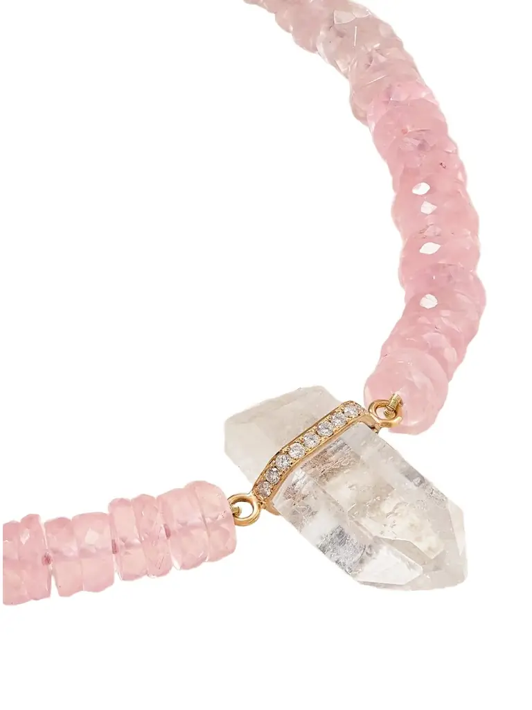 JIA JIA Gold, Quartz And Diamond Necklace