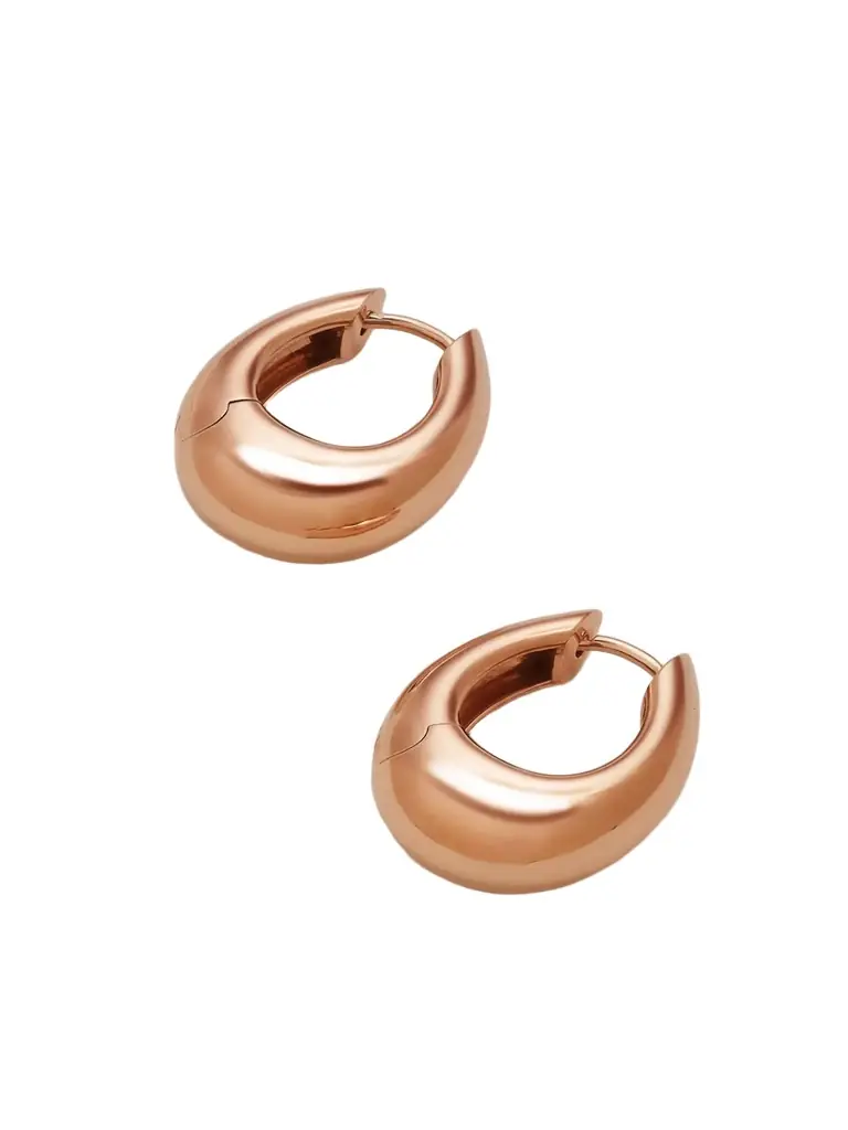 Ananya Chakra Icon 18-karat Rose Gold Hoop Earrings