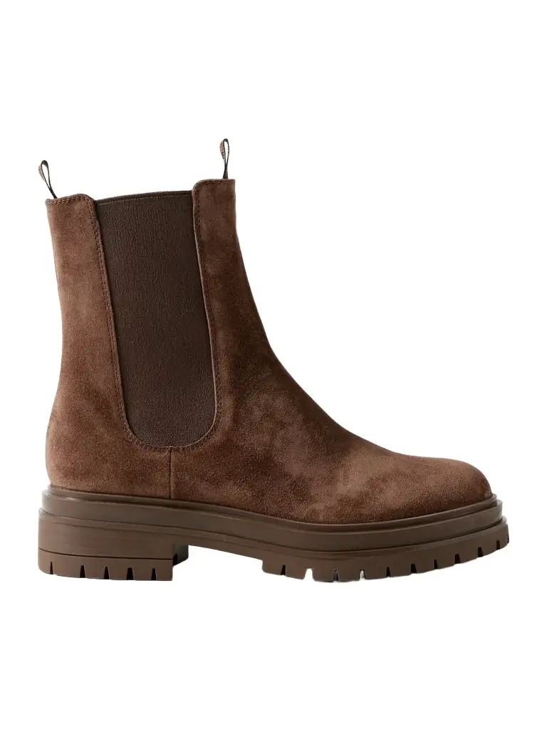 Gianvito Rossi Chester Suede Chelsea Boots