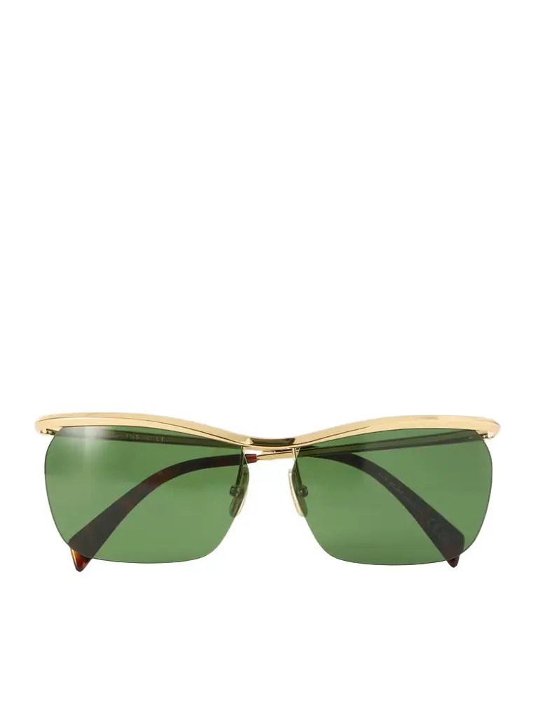 CELINE Eyewear Square-frame Gold-tone Sunglasses