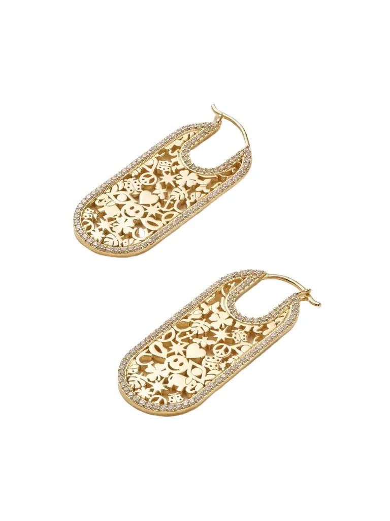 Sydney Evan Icon Wallpaper 14-karat Gold Diamond Earrings
