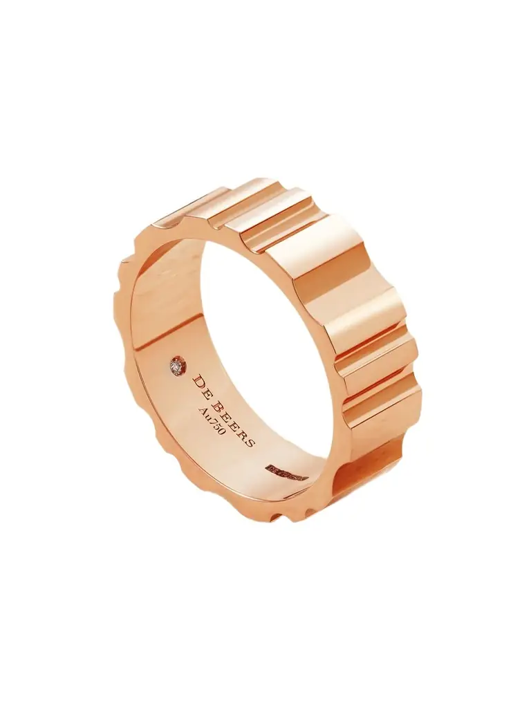 De Beers London Rvl 18-karat Rose Gold Diamond Ring