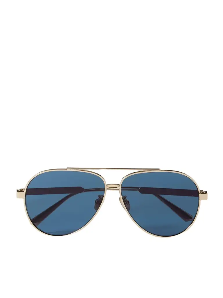 DIOR Eyewear Diorcannage A1u Aviator-style Gold-tone Sunglasses