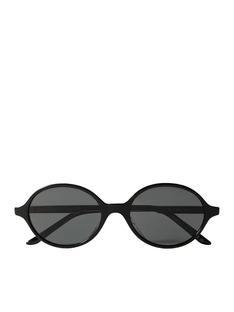 Oliver Peoples + Khaite 1989c Round-frame Acetate And Gold-tone Sunglasses