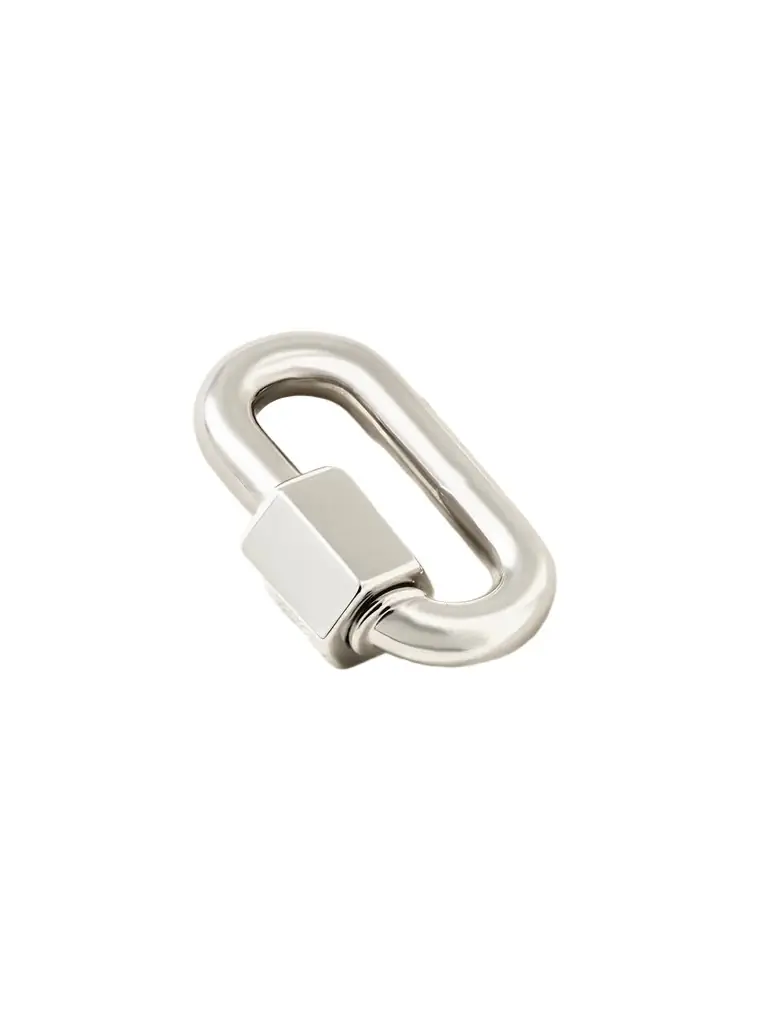 Marla Aaron Chubby Babylock 14-karat White Gold Pendant