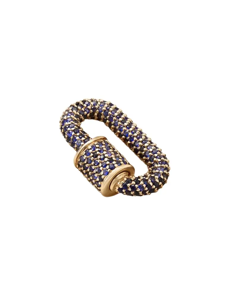 Marla Aaron Allstone Chubby Babylock 14-karat Gold Sapphire Pendant