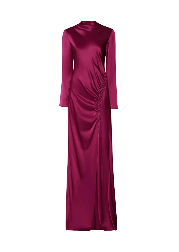 LAPOINTE Satin Tab Gown
