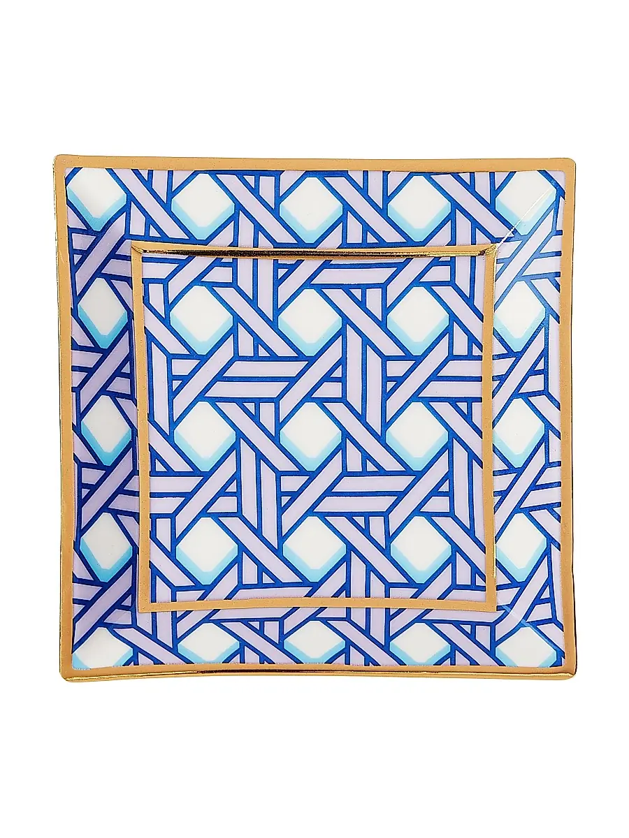 Jonathan Adler Basketweave Square Tray