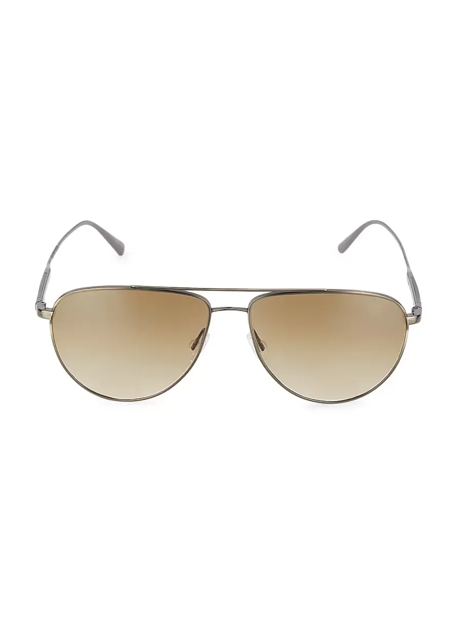 Brunello Cucinelli & Oliver Peoples Women's Disoriano 58MM Aviator Sunglasses - Antique Gold
