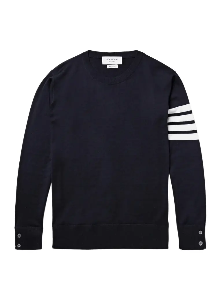 Thom Browne Striped Merino Wool Sweater - Men