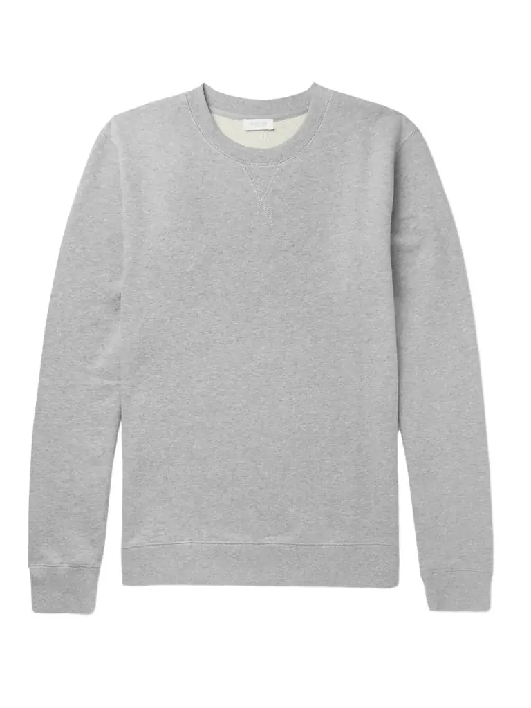 Sunspel Brushed Loopback Cotton-Jersey Sweatshirt - Men