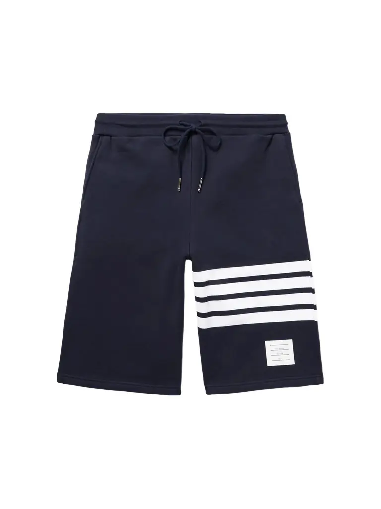 Striped Loopback Cotton-Jersey Shorts - Men