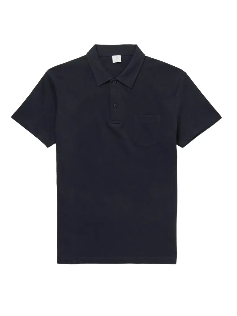 Sunspel Riviera Slim-Fit Cotton-Mesh Polo Shirt - Men