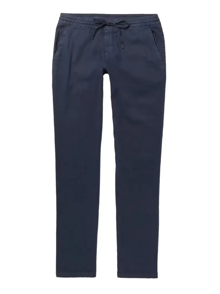 Loro Piana Slim-Fit Stretch Linen and Cotton-Blend Drawstring Trousers - Men