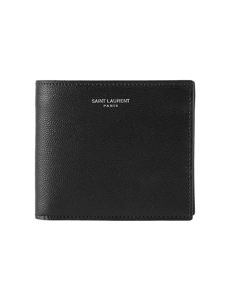 Saint Laurent Pebble-Grain Leather Billfold Wallet - Men
