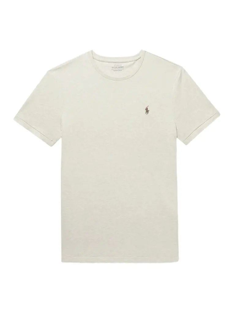 Polo Ralph Lauren Slim-Fit Logo-Embroidered Mélange Cotton-Jersey T-Shirt - Men