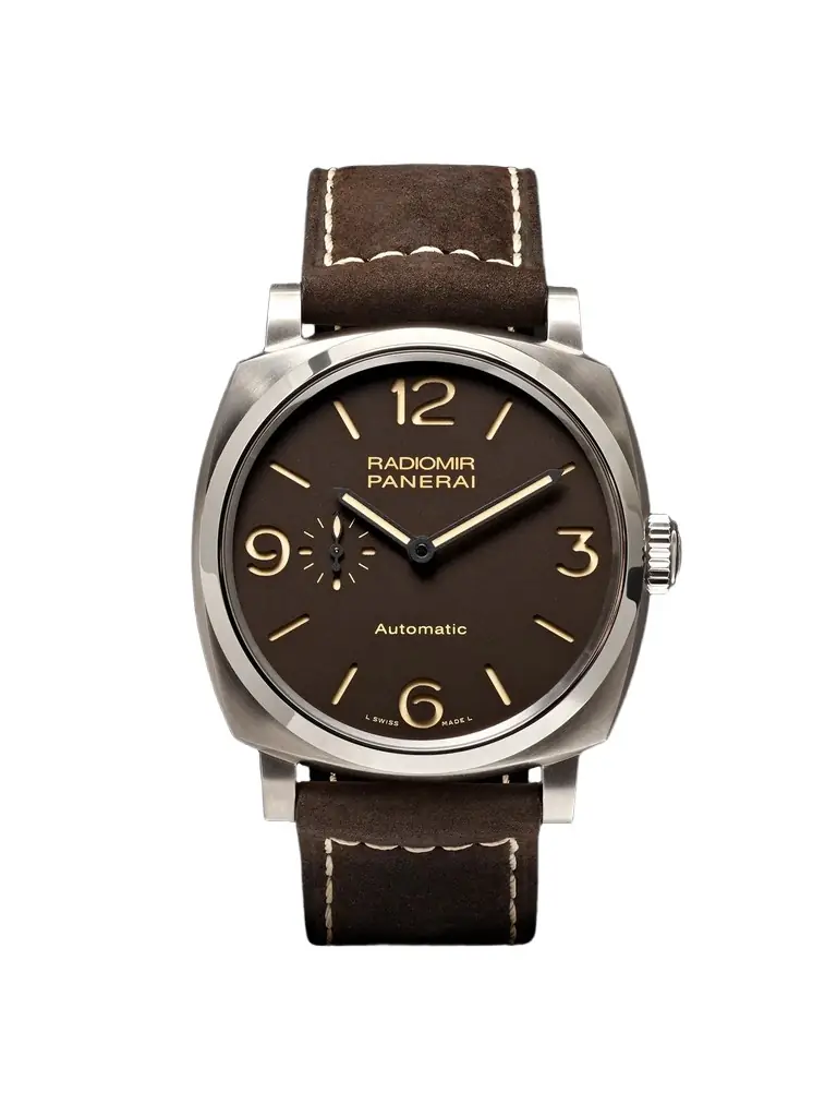 Panerai Radiomir 1940 3 Days Automatic Titanio 45mm Titanium and Leather Watch, Ref. No. PAM00619 - Men