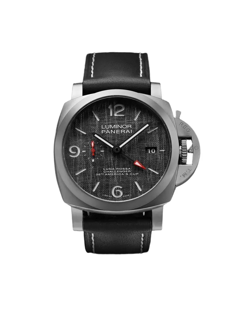 Panerai Luminor Luna Rossa GMT Automatic 44mm Titanium and Leather Watch, Ref. No. PAM01036 - Men