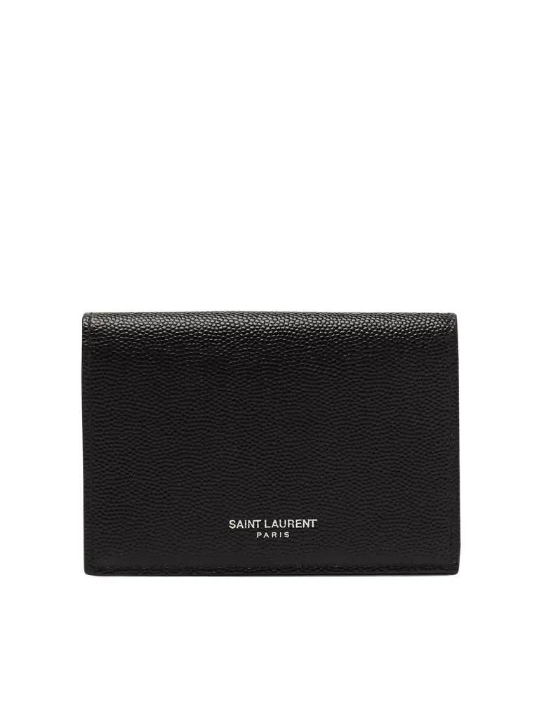 Saint Laurent Pebble-Grain Leather Billfold Wallet - Men