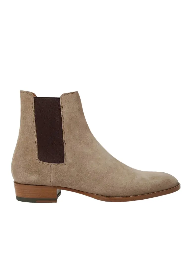 Saint Laurent Wyatt 30 Suede Chelsea Boots - Men