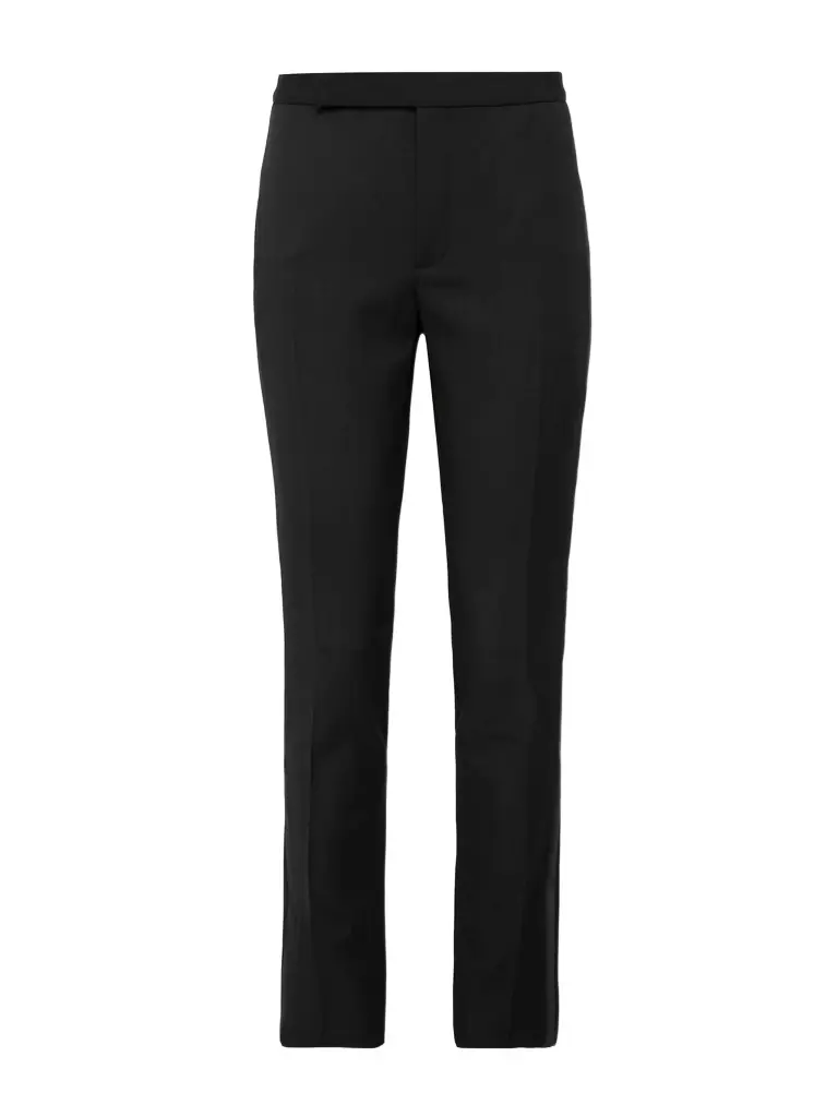 Saint Laurent Slim-Fit Virgin Wool Grain de Poudre Trousers - Men