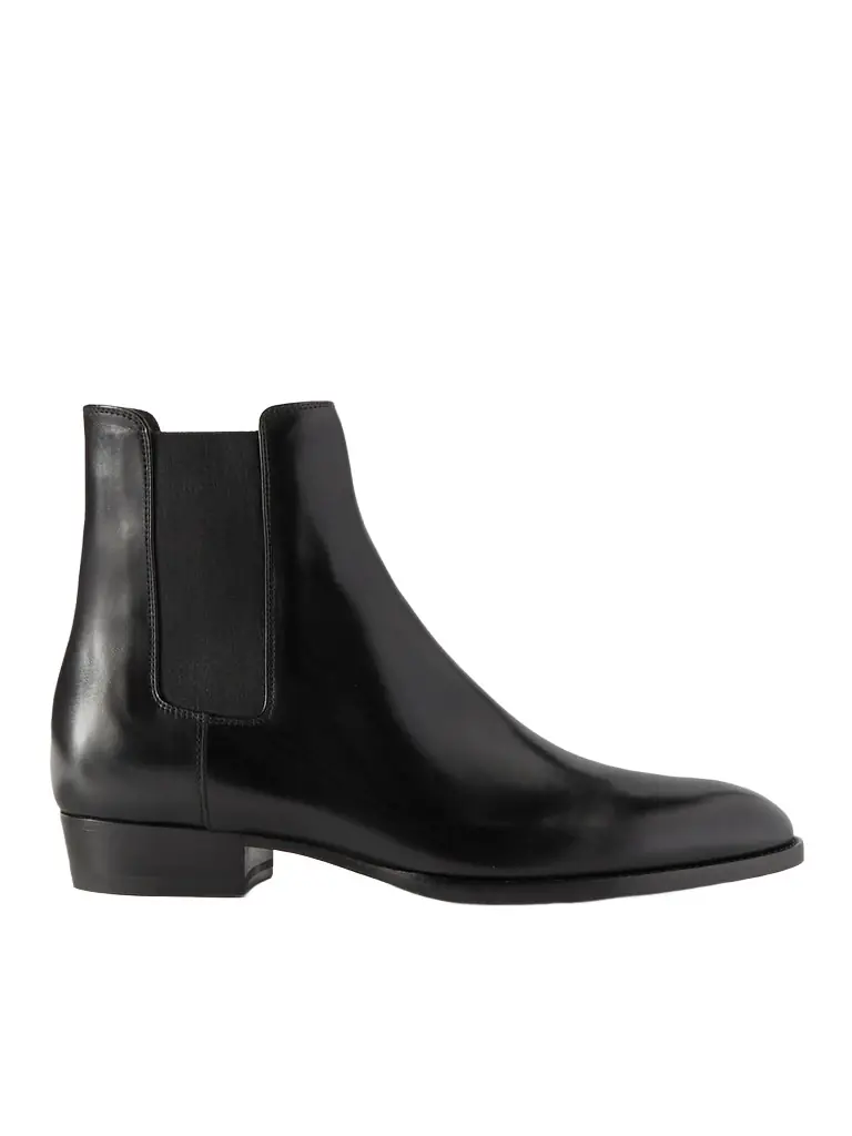 Saint Laurent Wyatt Leather Chelsea Boots - Men