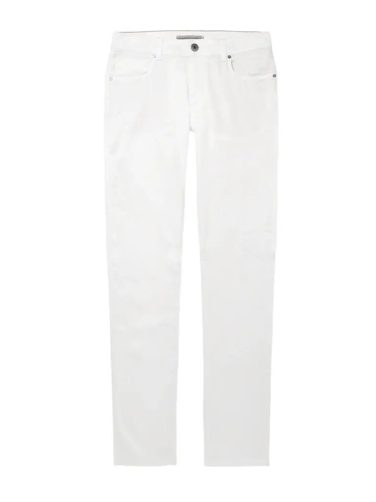 Loro Piana Slim-Fit Linen-Blend Twill Trousers - Men