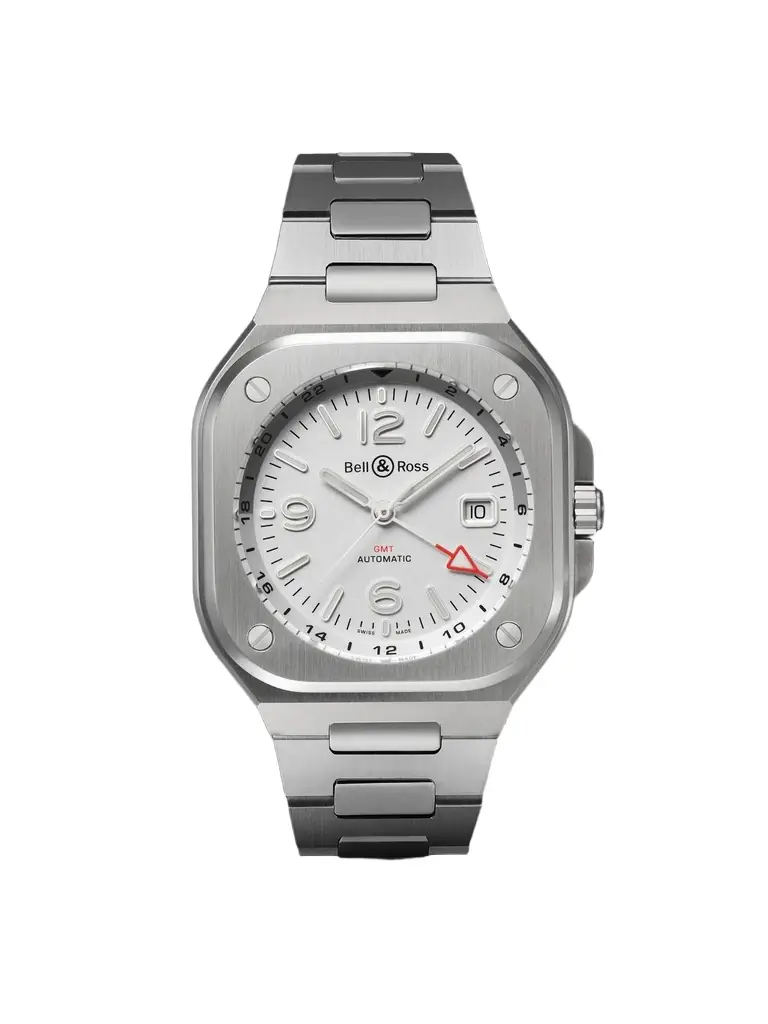 Bell & Ross BR 05 GMT Automatic 41mm Stainless Steel Watch, Ref. No. BR05G-SI-ST/SST - Men