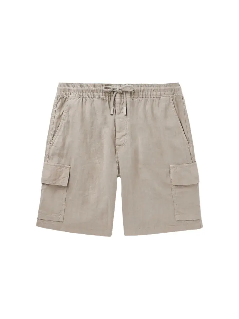 Vilebrequin Straight-Leg Linen Drawstring Cargo Shorts - Men