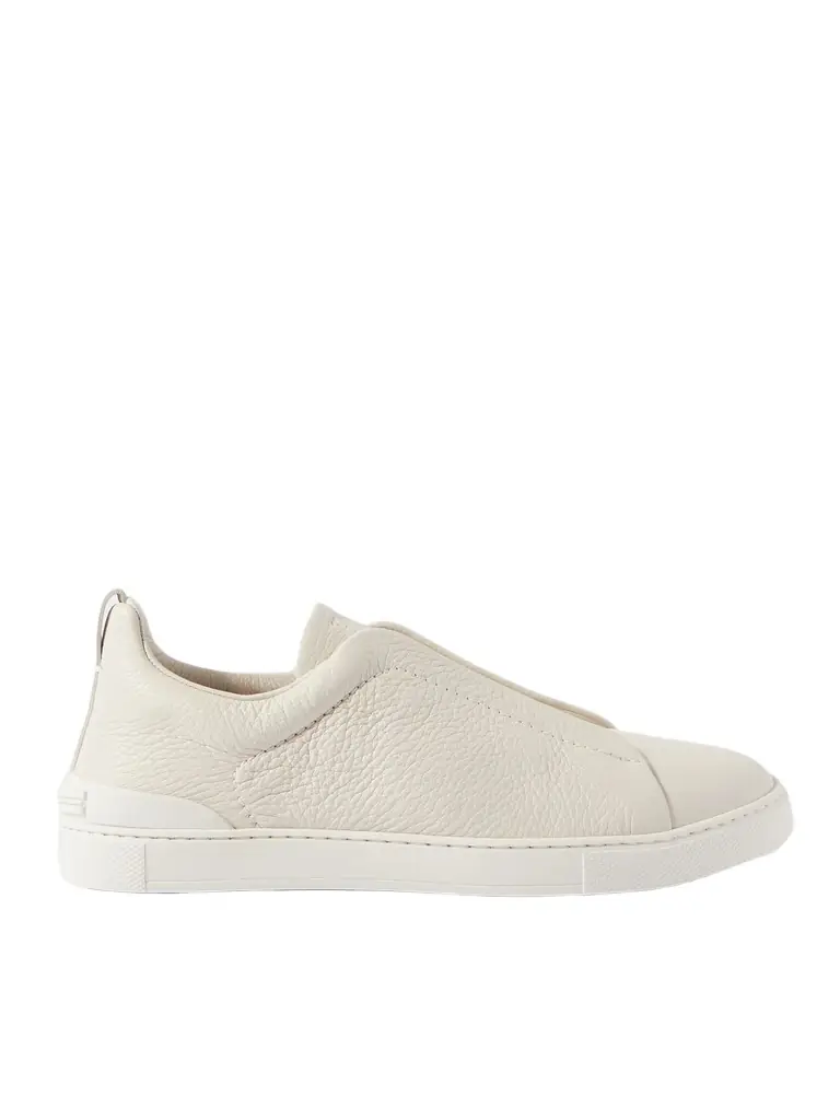 Zegna Triple Stitch™ Full-Grain Deerskin Slip-On Sneakers - Men