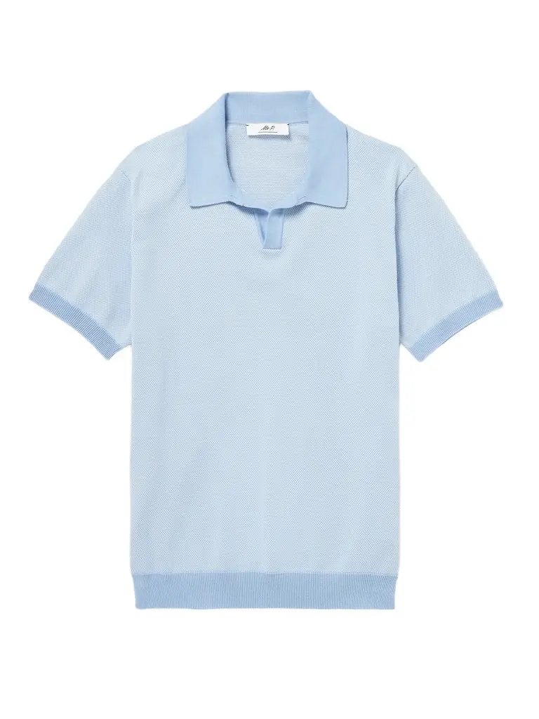 MR P. Honeycomb-Knit Cotton Polo Shirt - Men