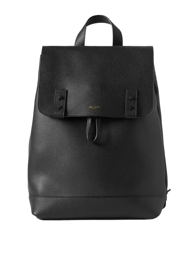 Saint Laurent Full-Grain Leather Backpack - Men