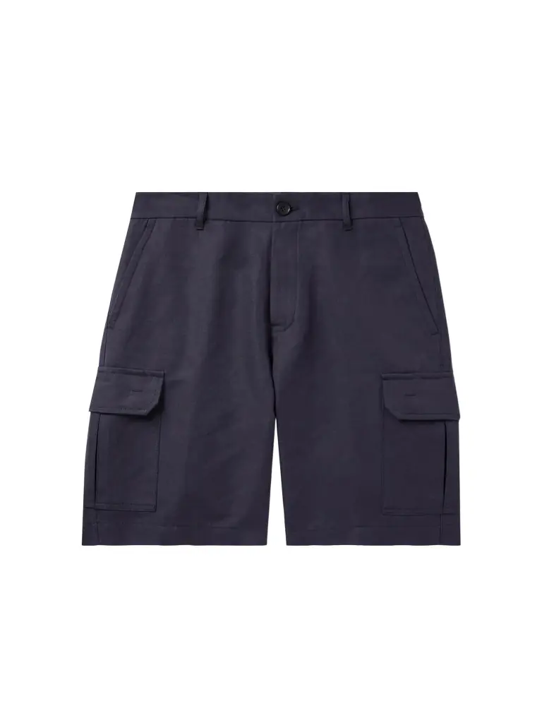 Loro Piana Straight-Leg Cotton and Linen-Blend Cargo Shorts - Men