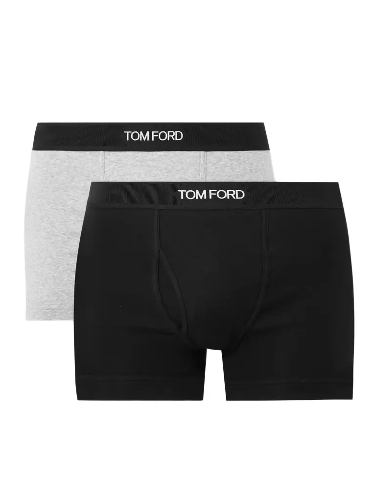 Tom Ford Two-Pack Stretch-Cotton Jersey Boxer Briefs - Men