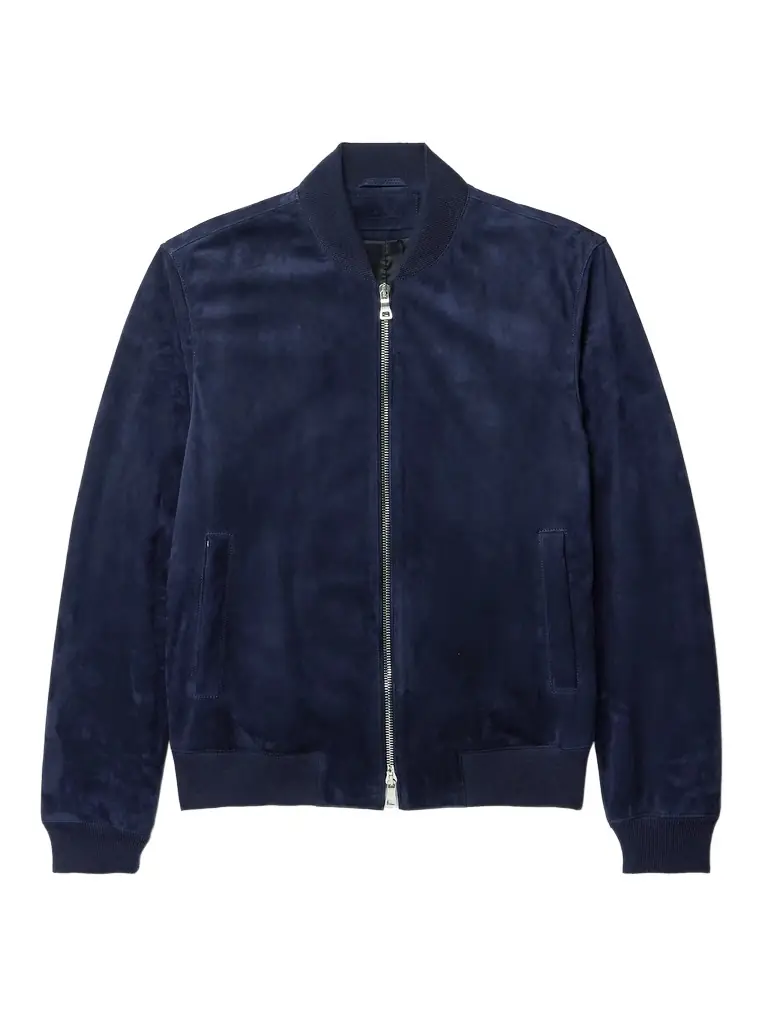MR P. Suede Bomber Jacket - Men