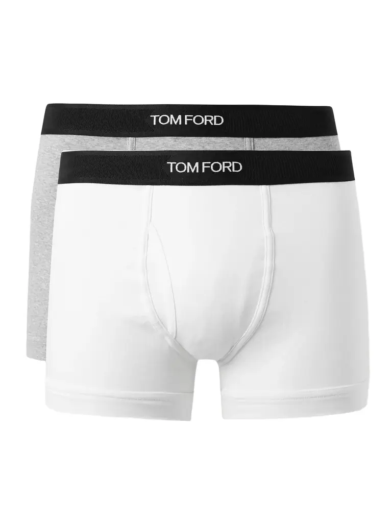 Tom Ford Two-Pack Stretch-Cotton Jersey Boxer Briefs - Men