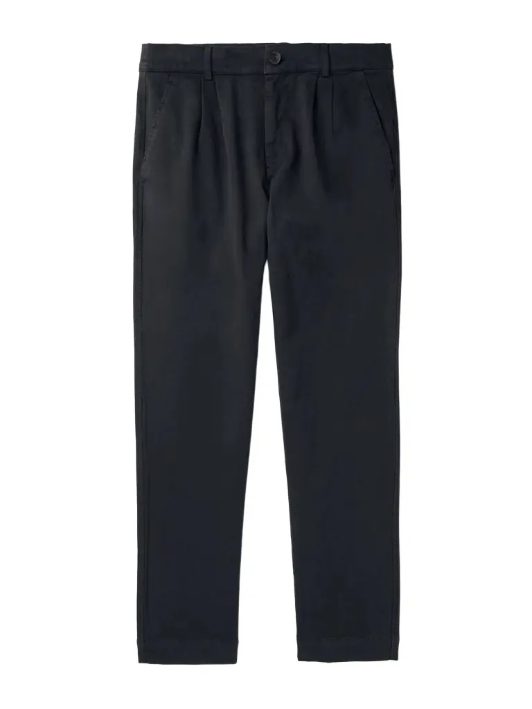 MR P. Tapered Pleated Garment-Dyed Cotton-Blend Twill Trousers - Men